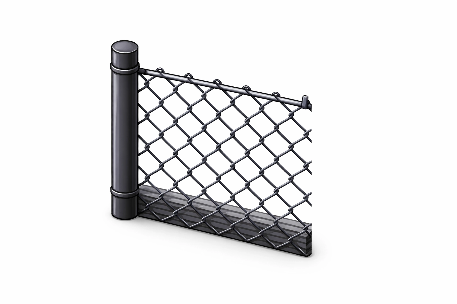 Antracitové 3D oplocení